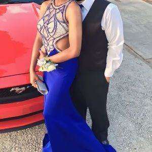 Vienna Prom beaded, backless dress